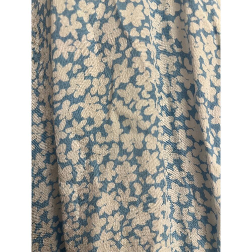 Altar'd State Blue White Floral Wrap Romper Small Boho Cottagecore Summer Dress - Picture 12 of 14